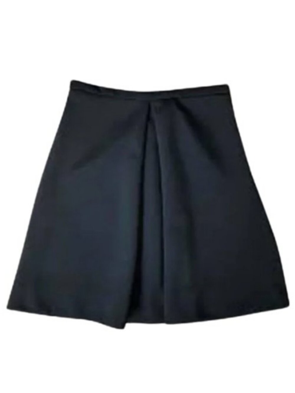 Sonia Rykiel pleated A-line  mini skirt black women's size 36